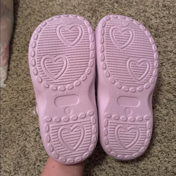 Kids Lavender Heart Sandals - Picture 3 of 7